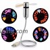 Gets USB LED Clock Fan with Pattern Display Function Portable Cooling Fan Mini USB Gooseneck Fan for laptop and PC (7 colors fan) - B07CF852GH